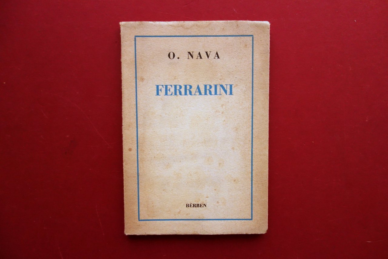 Ottorino Nava Ferrarini Berben Modena 1945 Autografo