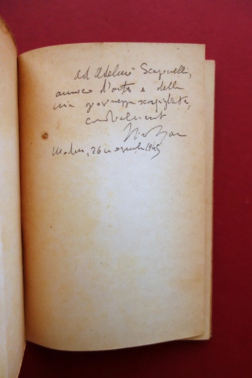 Ottorino Nava Ferrarini Berben Modena 1945 Autografo