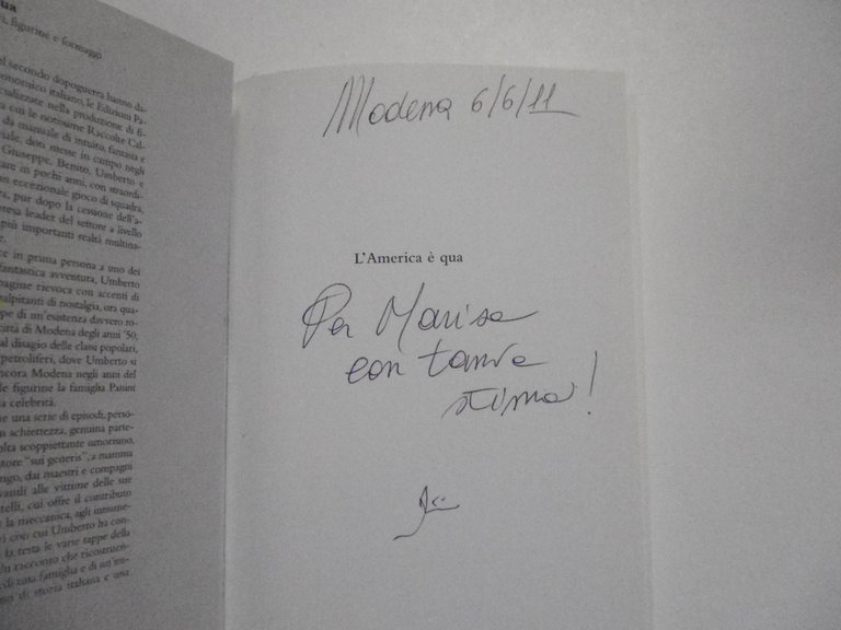 Panini Umberto L'America E' Qua Franco Cosimo Panini Editore 2010