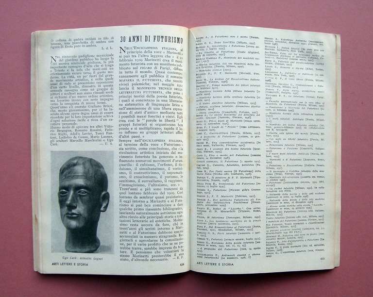 Panorama 1939 N 16 completo 30 Anni di Futurismo lettera …