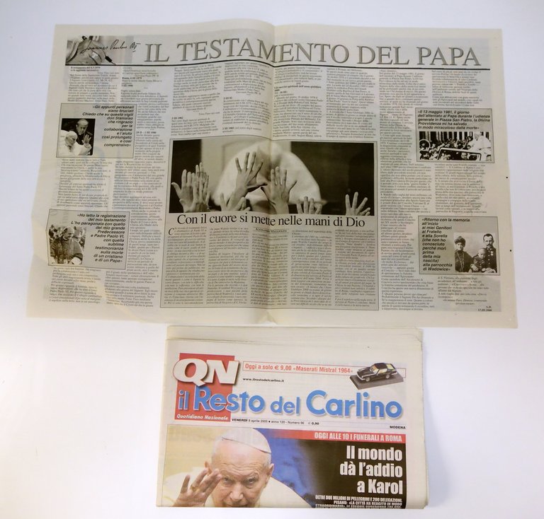 PAPA GIOVANNI PAOLO II WOJTYLA MORTE IL RESTO DEL CARLINO …