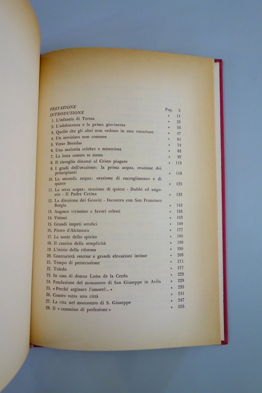 PAPASOGLI FUOCO IN CASTIGLIA SANTA TERESA D'AVILA ED. ANCORA 1973 …