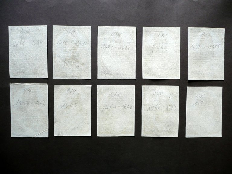 Papi Santi Dieci Ritratti Incisi Fine '600 Religione Retro Bianco