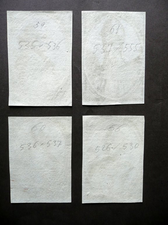 Papi Santi Quattro Ritratti Incisi Fine '600 Religione Retro Bianco | Immagine Gallery 2