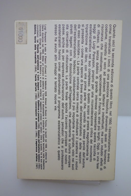 PAREYSON STUDI SULL'ESISTENZIALISMO SANSONI 1971 RARO OTTIMO | Immagine Gallery 2