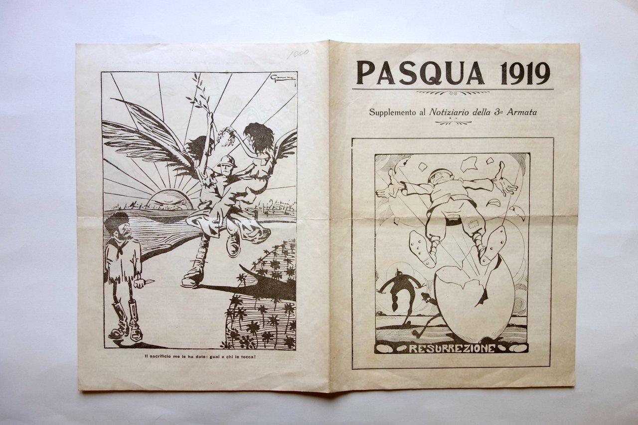 Pasqua 1919 Supplemento al Notiziario della 3∞ Armata WW1 Irredentismo …