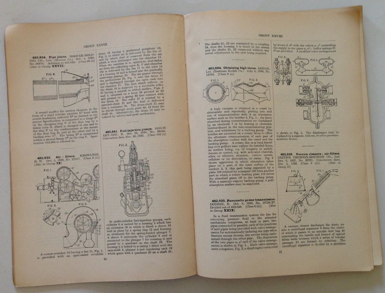 Patents for Inventions Brevetti Compressing and Conveying Gases Injectors Pipes