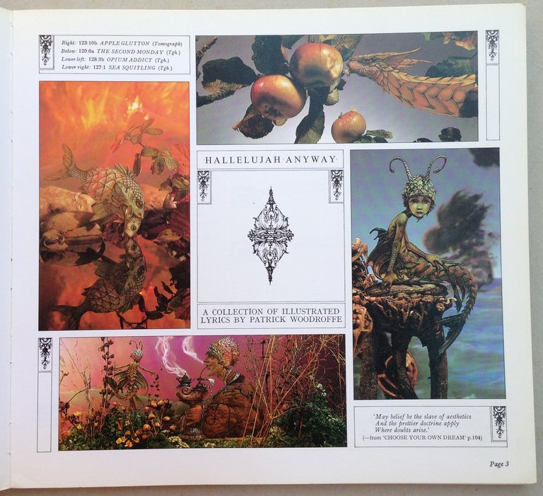 Patrick Woodroffe Hallelujah Anyway A Collection Of Illustrated Lyrics 1984