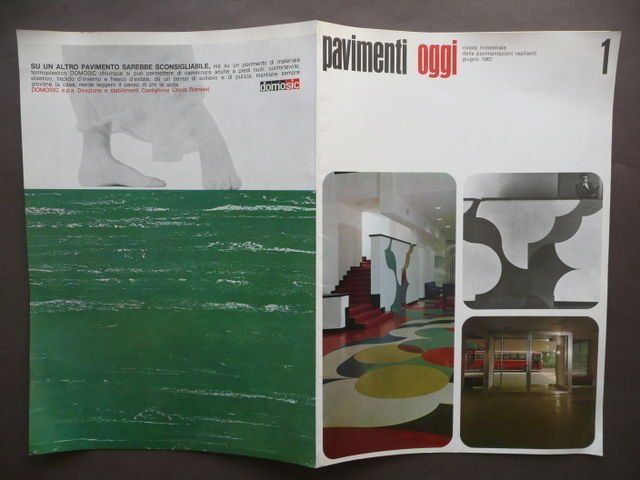 Pavimenti Oggi Rivista Trimestrale Pavimentazioni Resilienti 1967 Sirmione N 1