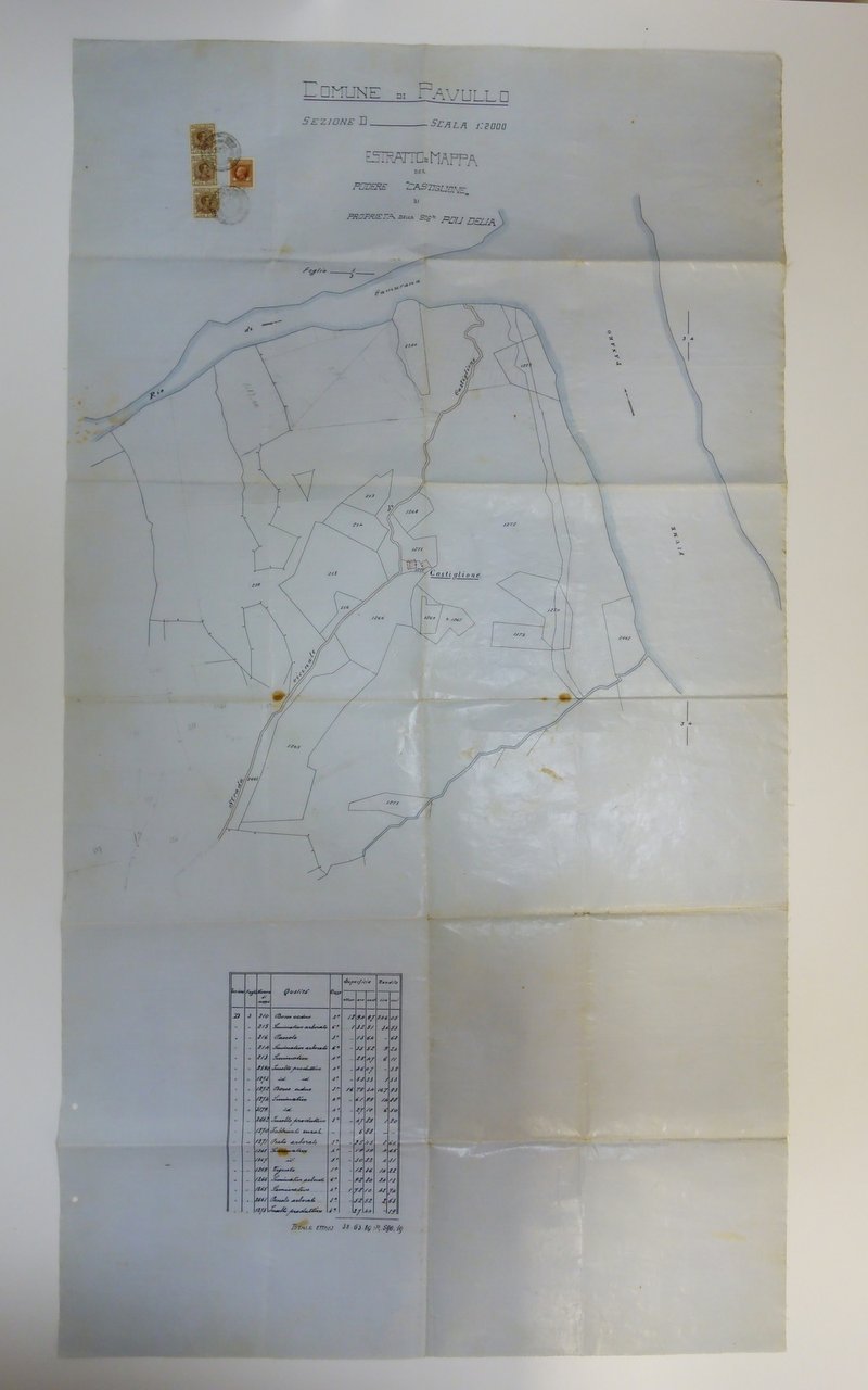 Pavullo nel Frignano Estratto di Mappa Podere Castiglione Rio Camurana …