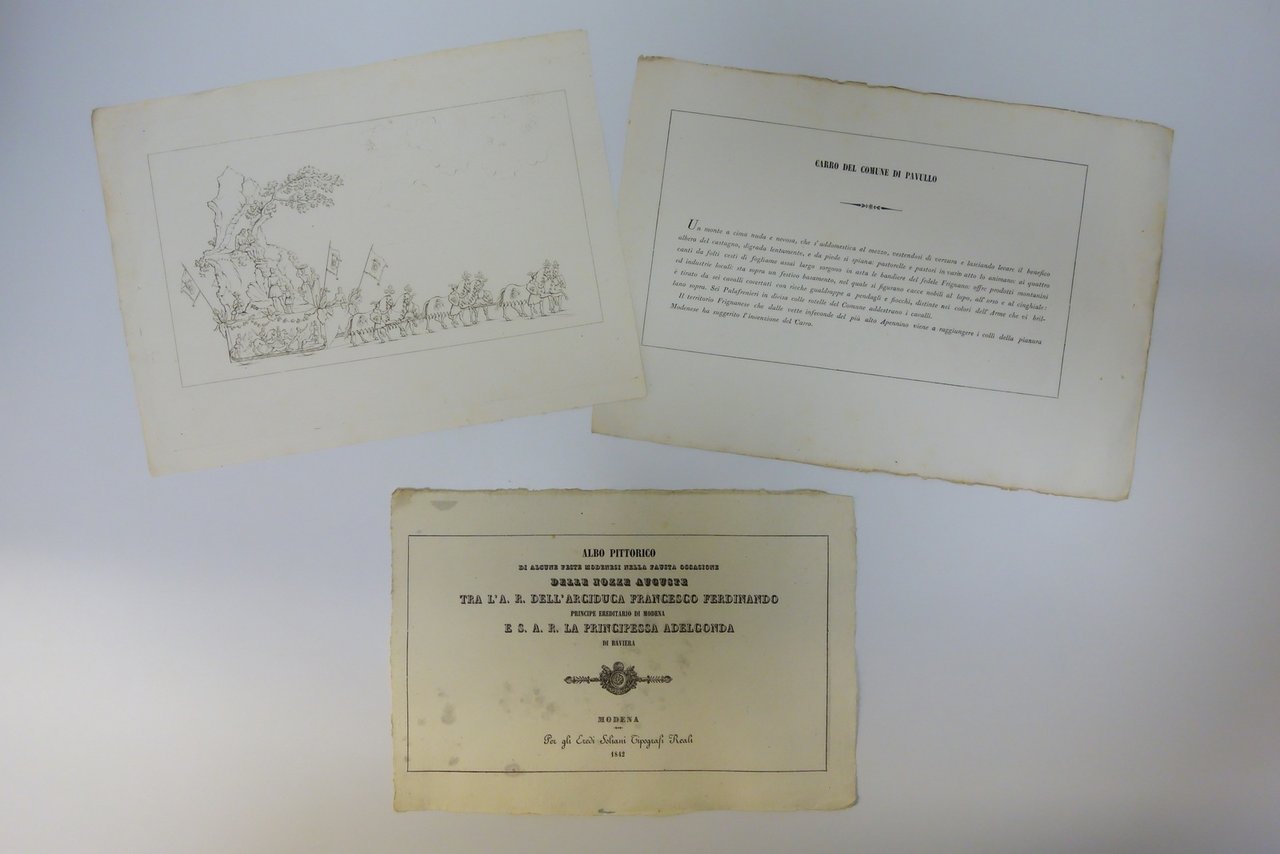 Pavullo Tavola Originale Carro delle Feste per Nozze Ducali Soliani … | Immagine principale