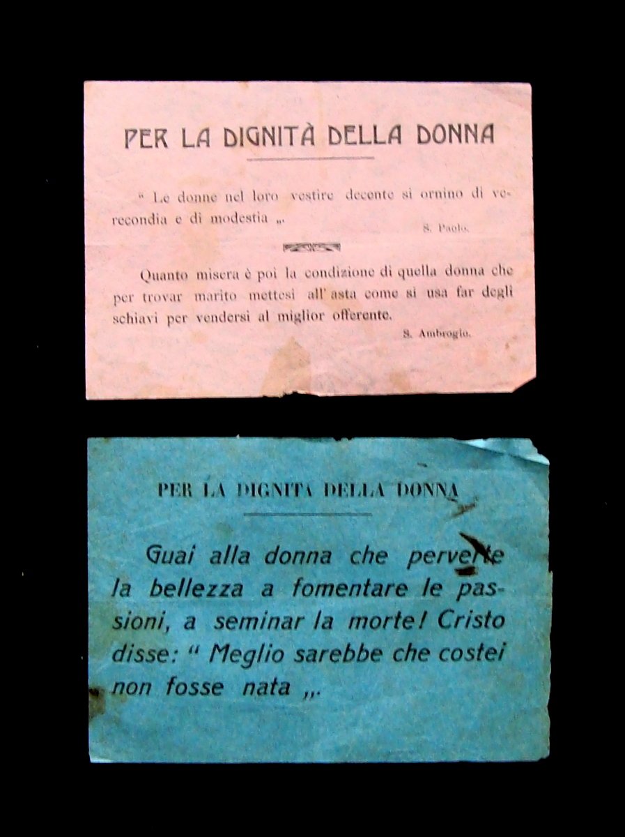 Per la dignit‡ della Donna due fogli volanti