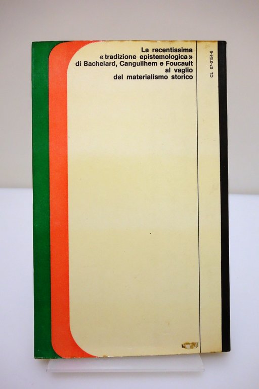 PER UNA CRITICA DELL'EPISTEMOLOGIA LECOURT BACHELARD CANGUILHELM FOUCAULT 1973