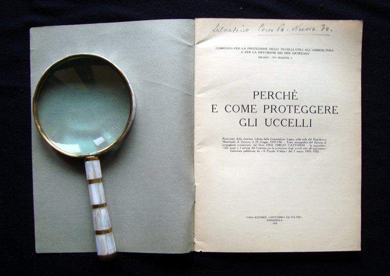 PerchË e come proteggere gli uccelli resoconto 1930 Casa Ed …