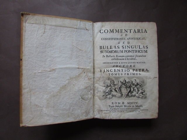 Petra Vincentio Commentaria Constitutiones Apostolicas Bullas Pontificum 1705 | Immagine principale