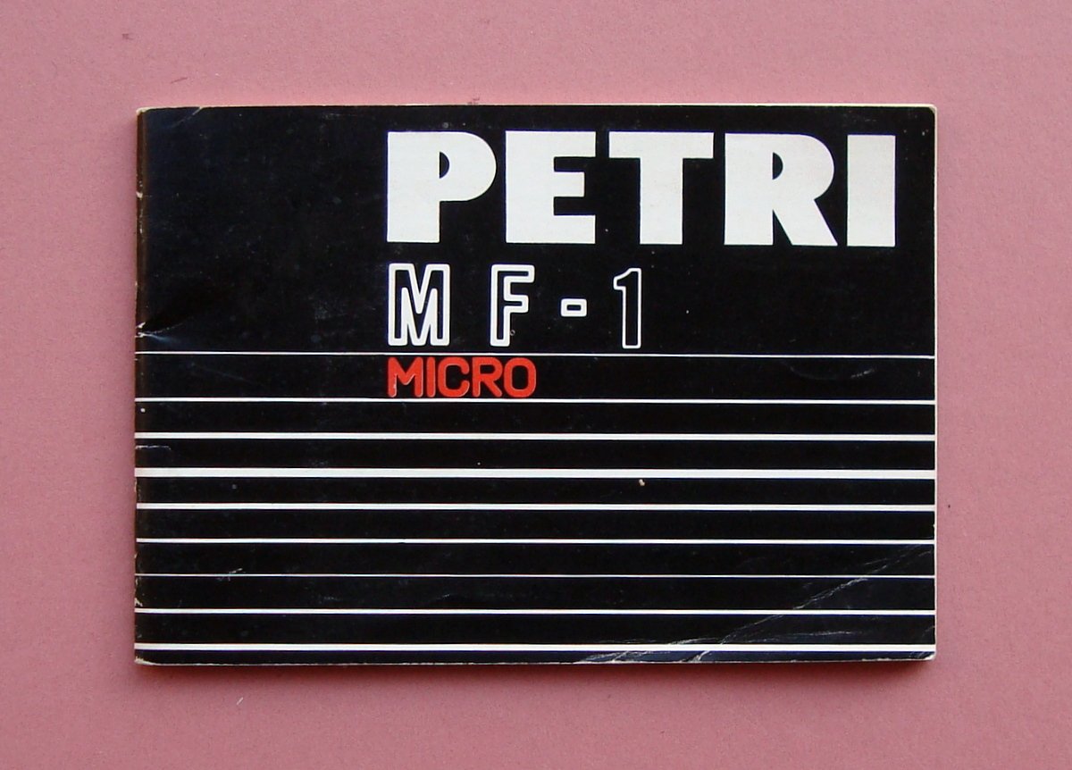 Petri M F 1 Micro Macchina fotografica reflex libretto istruzioni