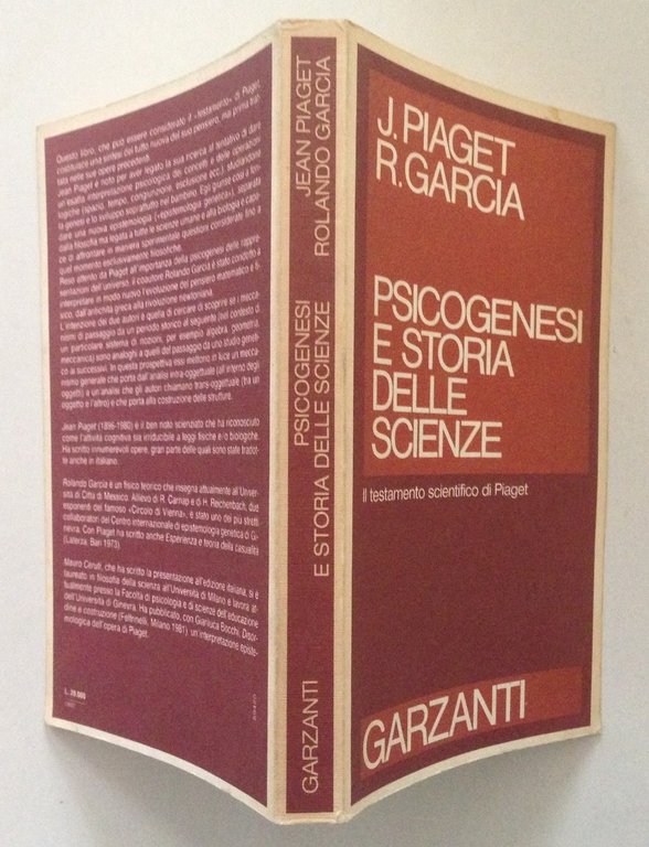 Piaget Garcia Psicogenesi e Storia delle Scienze Il Testamento Scientifico