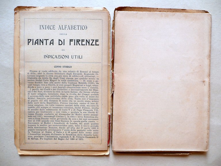 Pianta di Firenze Disegnata da G. Pelagatti Soc. Editrice Fiorentina …