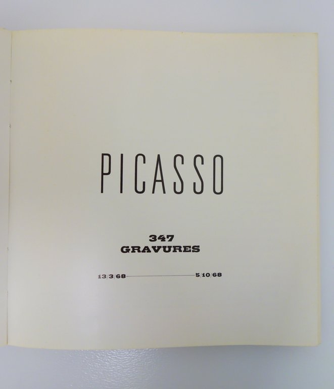 PICASSO 347 GRAVURES CATALOGO MOSTRA GALLERIA LOUISE LEIRIS 1968 INCISIONI … | Immagine Gallery 2