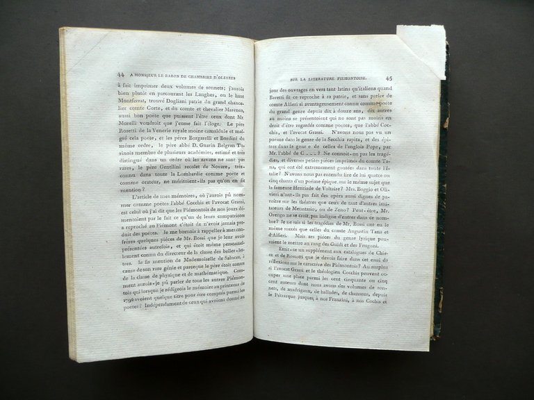 Pieces Diverses aux Considerations d'Un Italien sur l'Italie Berlin 1799 …