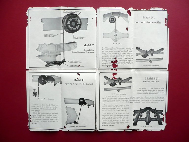 Pieghevole Burd Gilman Shock Absorber USA Carrozzeria Garavini Torino Anni …