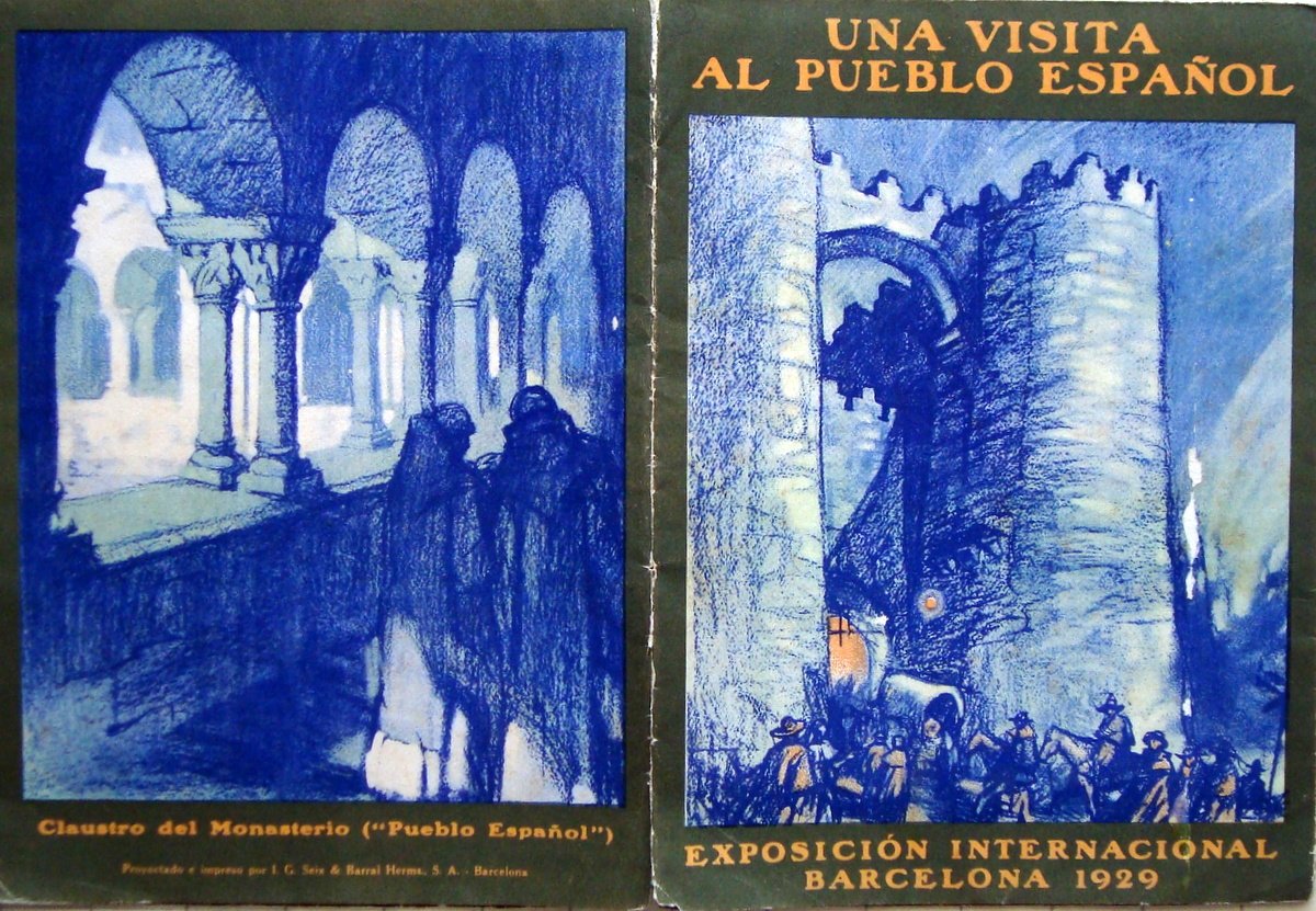 Pieghevole Exposicion de Barcelona 1929 Una Visita al Pueblo Espanol … | Immagine principale