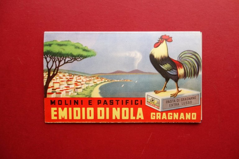 Pieghevole Molini Pastifici Emidio di Nola Gragnano Napoli Anni '30 …