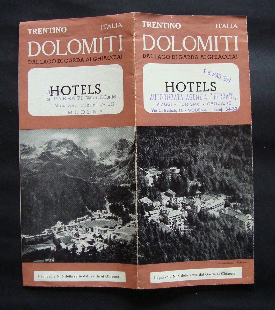 Pieghevole n 6 serie dal Garda ai Ghiacciai Dolomiti Hotels … | Immagine principale