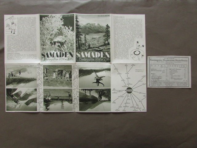 Pieghevole Samaden Oberengadin Pubblicit‡ Montagna Sport Viaggi Prezzi Alberghi