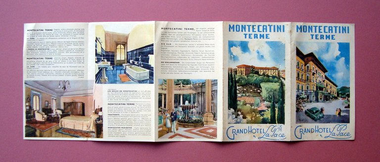 Pieghevole turistico Montecatini Terme Grand Hotel La Pace 1951 | Immagine Gallery 2