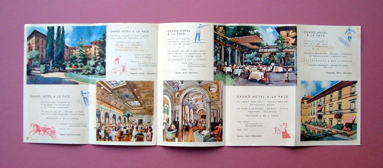 Pieghevole turistico Montecatini Terme Grand Hotel La Pace 1951 | Immagine Gallery 3