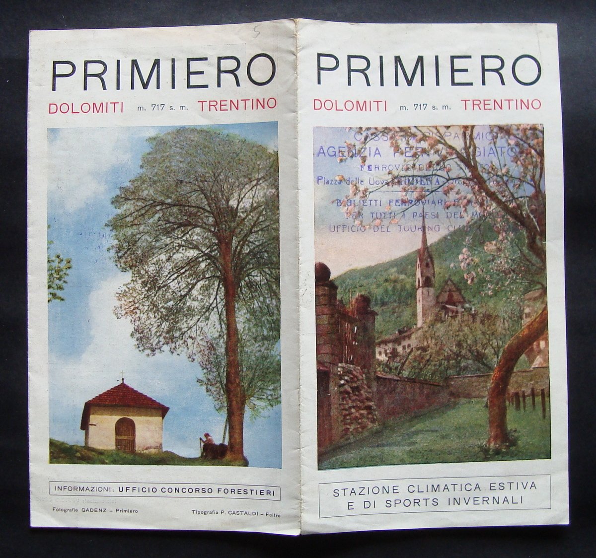 Pieghevole Turistico Primiero Dolomiti Trentino sports invernali | Immagine principale