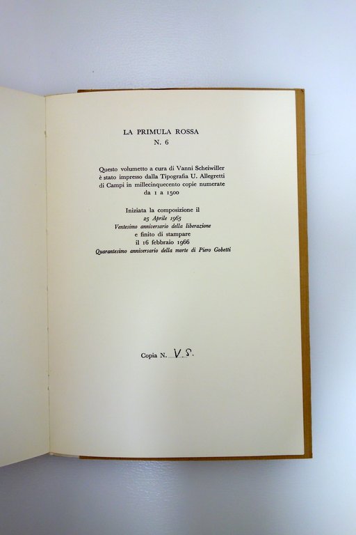 Piero Gobetti L'Editore Ideale Scheiwiller 1966 Autografo Ex Libris Piero … | Immagine Gallery 5