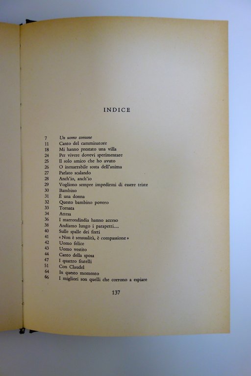 Piero Jahier Poesie Vallecchi Firenze 1964 1°Edizione Autografo