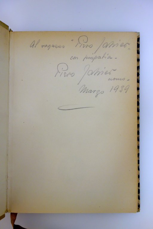 Piero Jahier Ragazzo La Voce Roma 1919 1° Edizione Autografo …