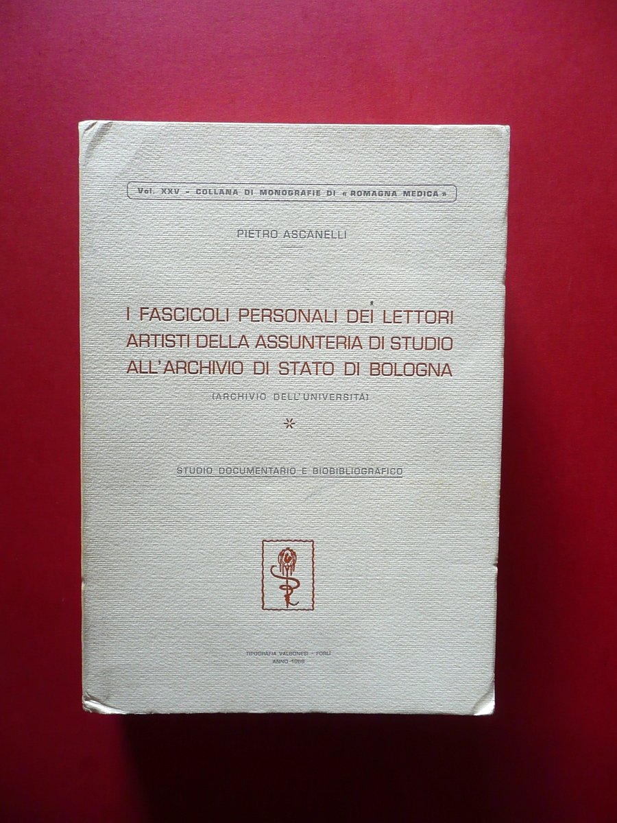 Pietro Ascanelli Fascicoli dei Lettori Artisti Assunteria Valbonesi ForlÏ 1968