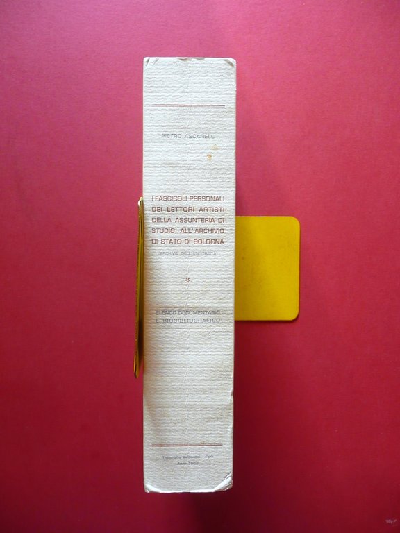 Pietro Ascanelli Fascicoli dei Lettori Artisti Assunteria Valbonesi ForlÏ 1968