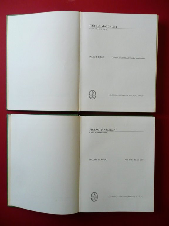 Pietro Mascagni a Cura di Mario Morini Sonzogno Milano 1964 …