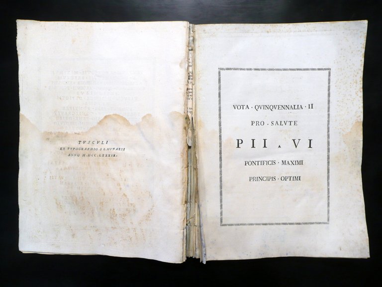 Pio VI Vota Quinquennalia Braschi Cesena Angelo Battaglini Rimini Autografi … | Immagine Gallery 2