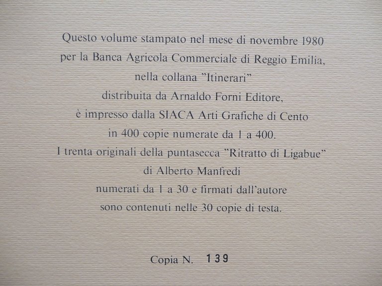 Pittura Novecento Bartolini Ligabue Fantastico Reggio Emilia Gualtieri 1980