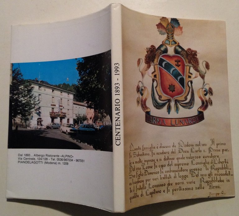 Poesia Pittura Arma Lunardi Centenario 1893 1993 Edizioni TEV Bomporto …