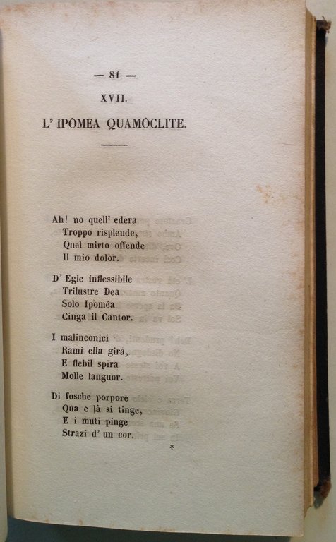 Poesie La Fioraia ossia La Strenna dei Fiori Carlo Vincenzi …