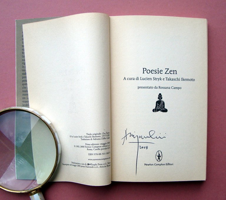 Poesie Zen Sryk Ikemoto Campo Ed.Newton Compton 2008 Tascabili Deluxe …