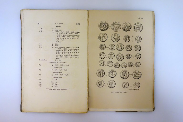Poids et Monnaies de Tomis Soutzo Paris 1900 2 Tavole …