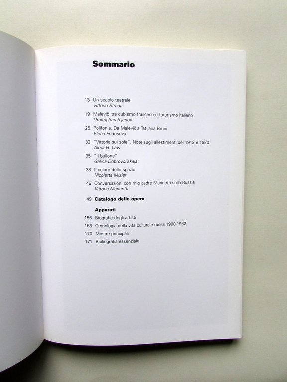 Polifonia Da Malevic a Tatjana Bruni Bozzetti Teatrali 1910-30 Electa …