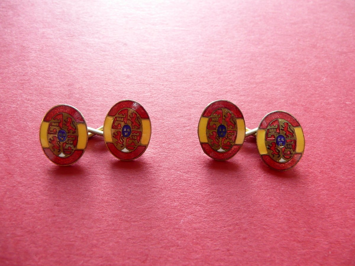 Polsini Smaltati Falange Spagnola Guerra di Spagna Anni '30 Originali