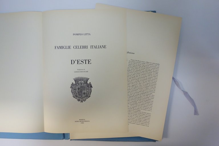 Pompeo Litta Famiglie Celebri Italiane Este Modena 1988 Anastatica | Immagine Gallery 4