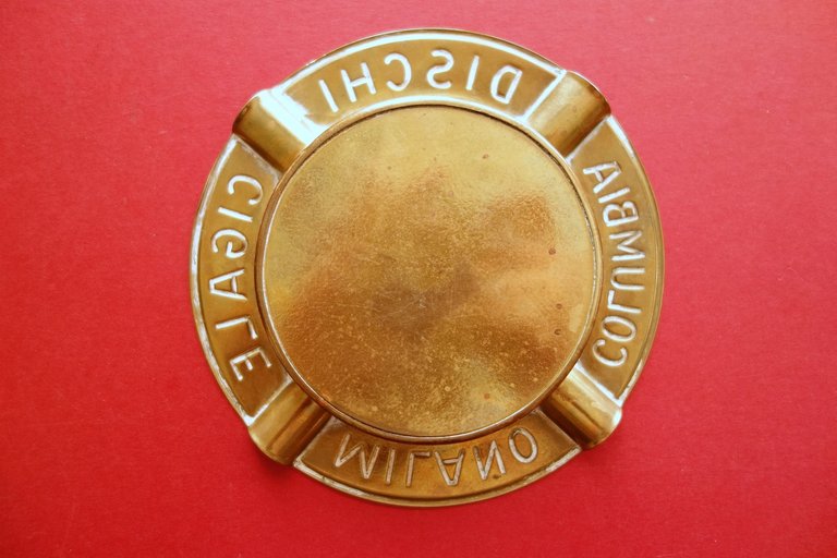 Posacenere Dischi Columbia Cigale Milano Via Dante Anni '20 Raro … | Immagine Gallery 2