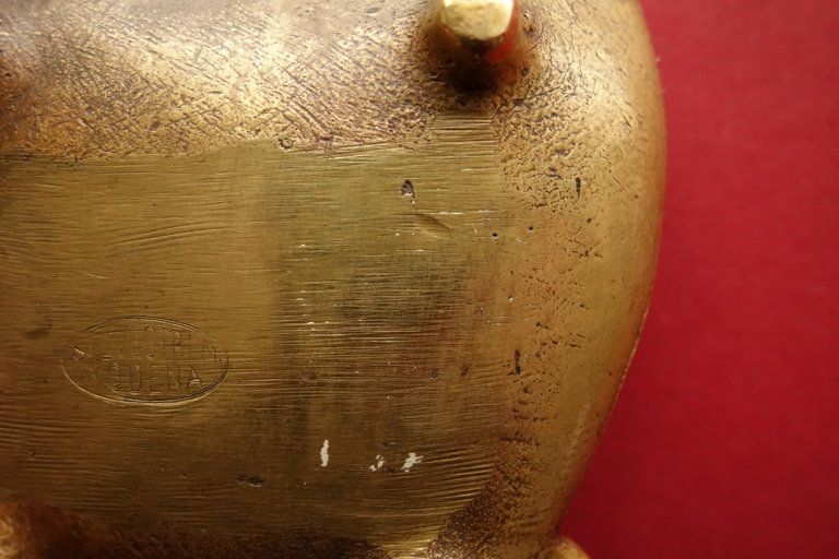 Posacenere in Bronzo Stemma Sabaudo Fascio Aquila Fonderia Silvestri Modena …