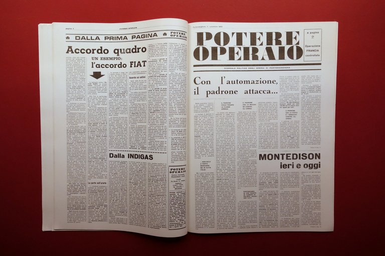 Potere Operaio Ristampa della Raccolta Completa 1967-69 Calusca Padova 1980 …